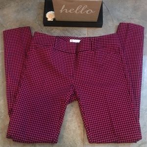 🆕 NewYork & Co gingham skinny pants size 2 ❤️